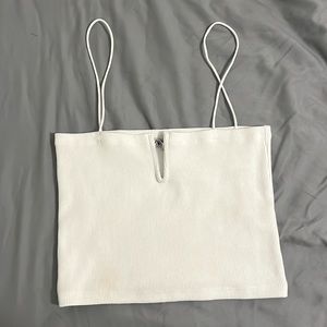 Zara White Crop Top